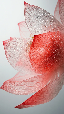 半切西瓜水滴莲花叶