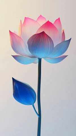 莲花雕塑彩色木雕堆叠