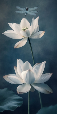 龙蜻蜓飞越莲花