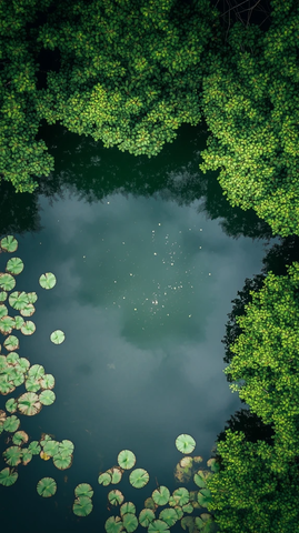 蛙池俯瞰自然景观