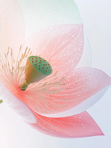 荷花荷叶水滴西瓜