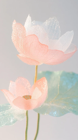 西瓜水滴莲花叶玻璃罩