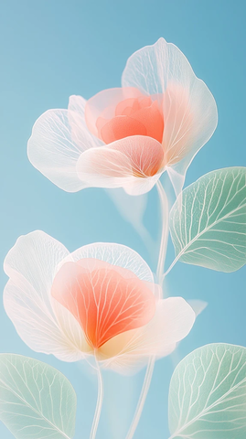 半透明西瓜叶玫瑰玻璃