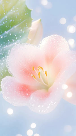 半西瓜水滴百合花光摄影