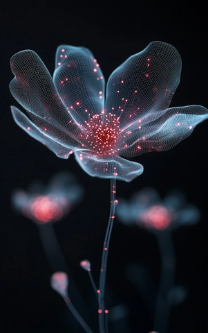 光雕花朵与蕾丝质感