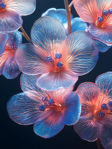 蓝宝石钻石珠宝花艺