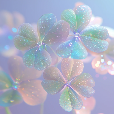 梦幻四叶草飘浮光影