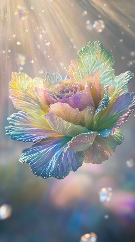 彩虹水晶白菜叶仙女