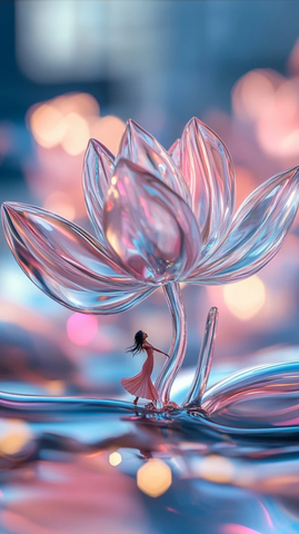 玻璃花液舞者