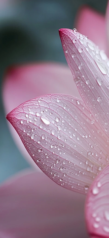 莲花花瓣水滴
