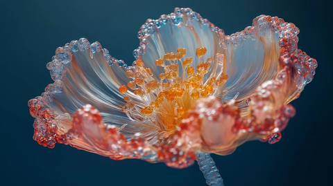 水晶塑料变异花朵