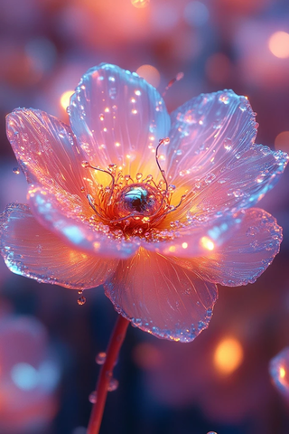 玻璃瓢虫星云螺旋图案