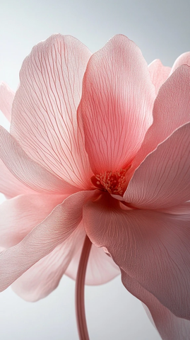 粉红花瓣微距摄影