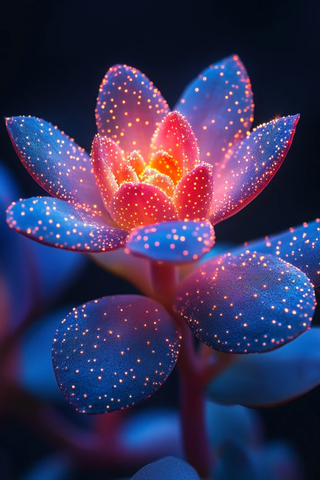 外星植物圣诞发光