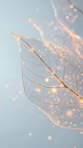 透明树叶纹理细节