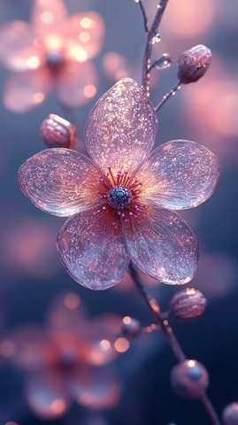 紫水晶花与冰晶花