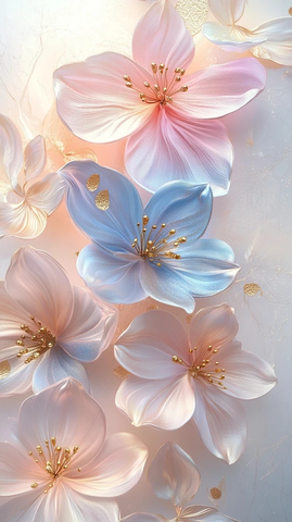 细腻花卉纹理手机壳设计