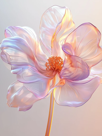 七瓣花浮动慢镜头循环动画