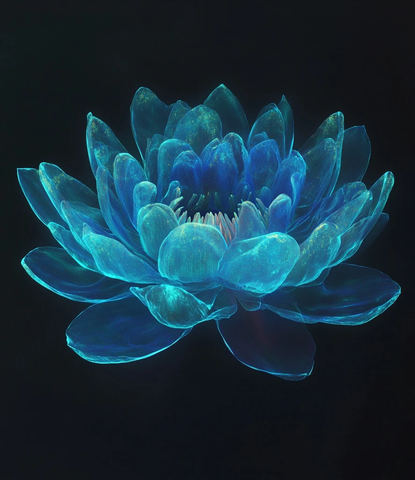 荧光蓝莲未来科技装置