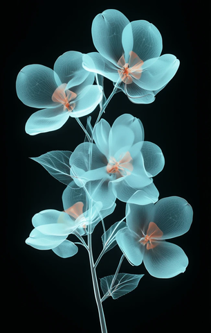 数字花朵光渲染