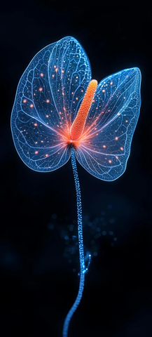 变异花叶植物量子生长模拟