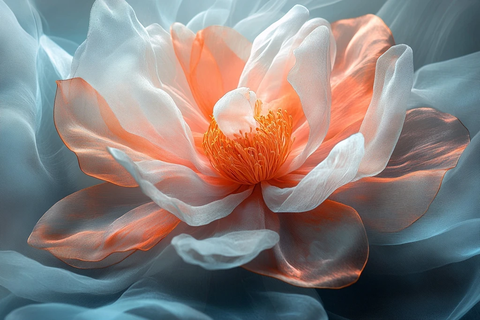 透明花瓣花朵地面背景