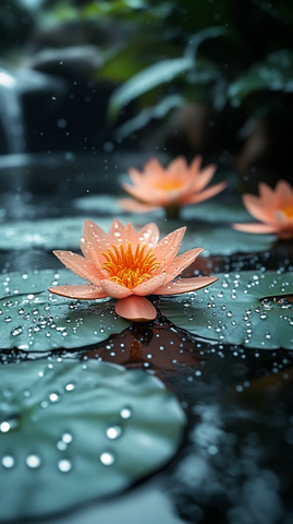 山林溪流野生花草