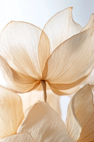 干燥莲花瓣特写