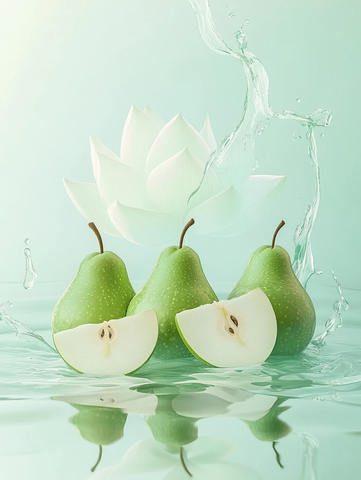 莲花与梨子的艺术