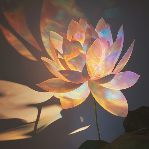 晶莹莲花投影梦境