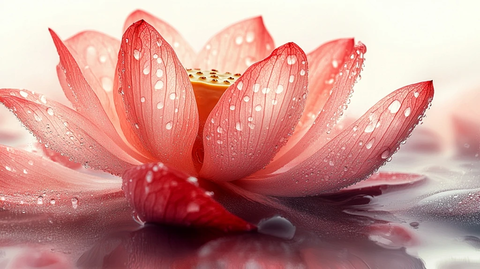 西瓜水滴莲花叶玻璃罩