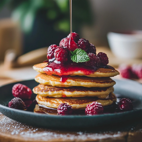 高蛋白莓果芝士蛋糕煎饼