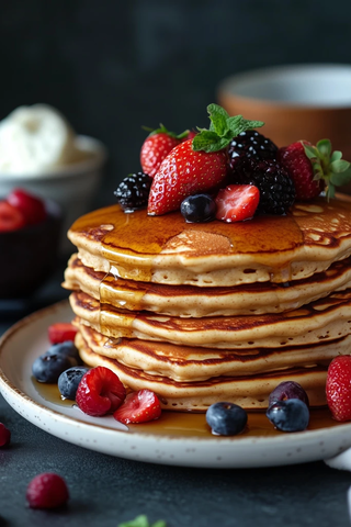 杏仁黄油低碳水搭配水果