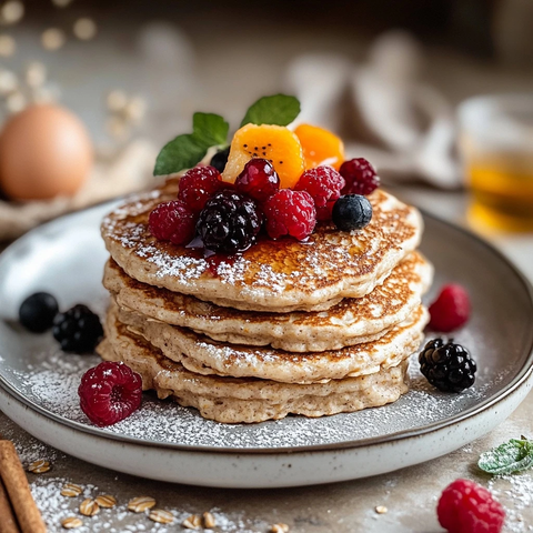 燕麦配新鲜水果