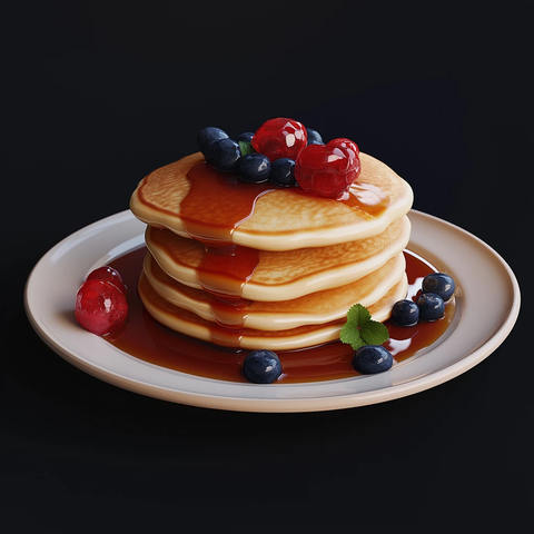 美味早餐煎饼拼盘