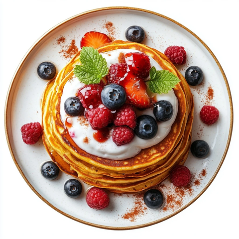 南瓜松饼椰子酸奶浆果