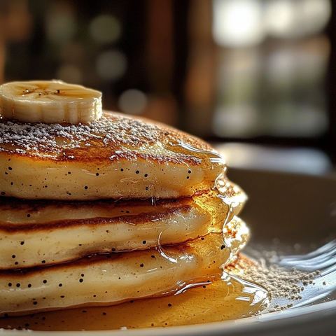 香蕉煎饼奢华摆盘