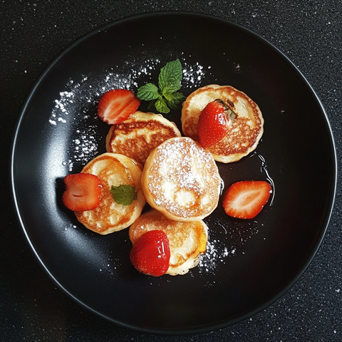 煎饼搭配酸奶水果