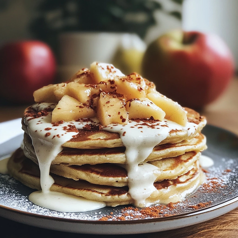 苹果酸奶煎饼自制美味