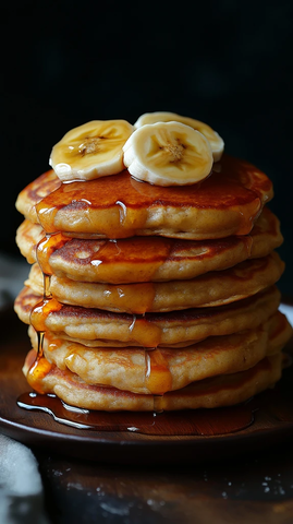 香蕉燕麦香蕉片枫糖浆