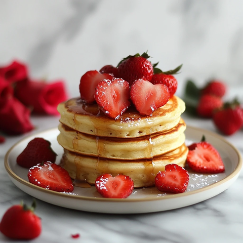 草莓花生酱夹心薄饼
