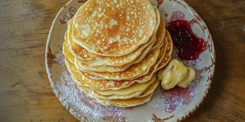 黄油俄罗斯薄饼配奶酪卷