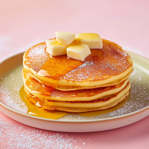 彩色背景上的美味