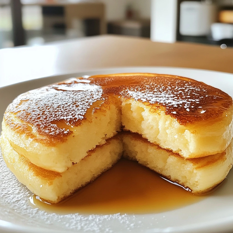 日式松饼白盘分割