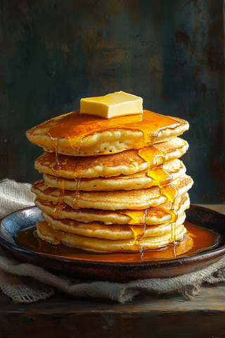 金色滴落枫糖浆