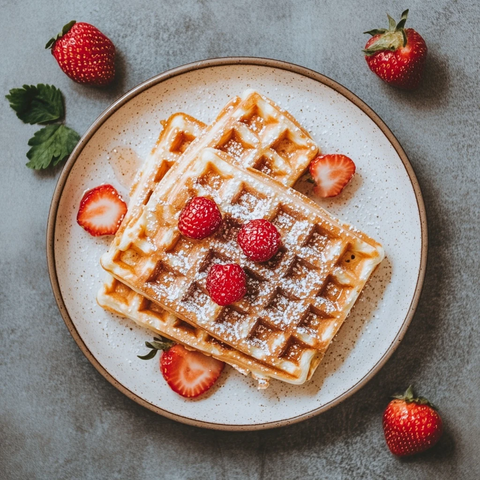 美味华夫饼摆拍