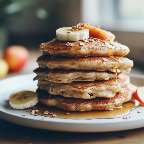 苹果香蕉燕麦摆盘