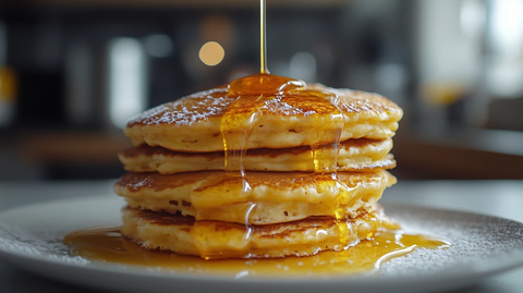 蜂蜜煎饼与热油饼早餐