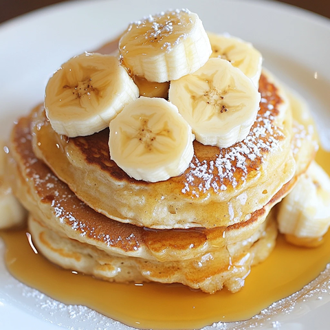 香蕉舒芙蕾松饼
