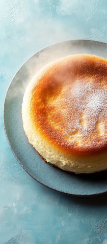 新鲜出炉巴斯克芝士蛋糕